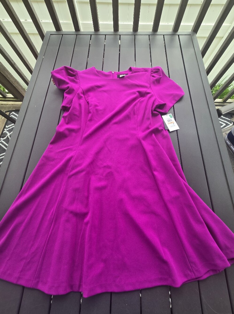 DKNY Women's Dark Pink/Purple Dress Size 14w New with Tags